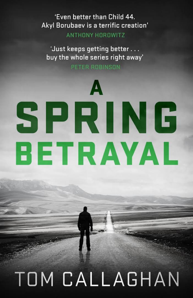 "A Spring Betrayal" by Tom Callaghan This thriller takes place in the post-soviet republic of Kyrgyzstan. It is spring that helps inspector Akyl Borubaev solve crime. Why? When ice melts - crimes show their faces.